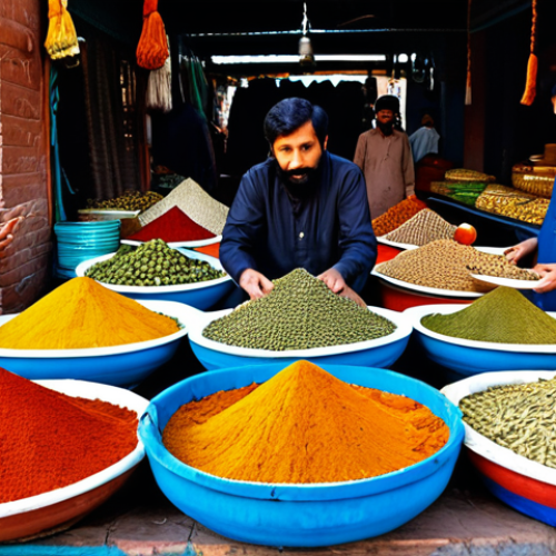 Home 23 **
"A bustling marketplace in Lahore, Pakistan, safe for work, appropriate content, fully clothed, a professional photographer capturing the vibrant colors of spices, textiles, and traditional clothing, modest attire, natural body proportions, perfect anatomy, well-formed hands, proper finger count, professional, family-friendly"
**